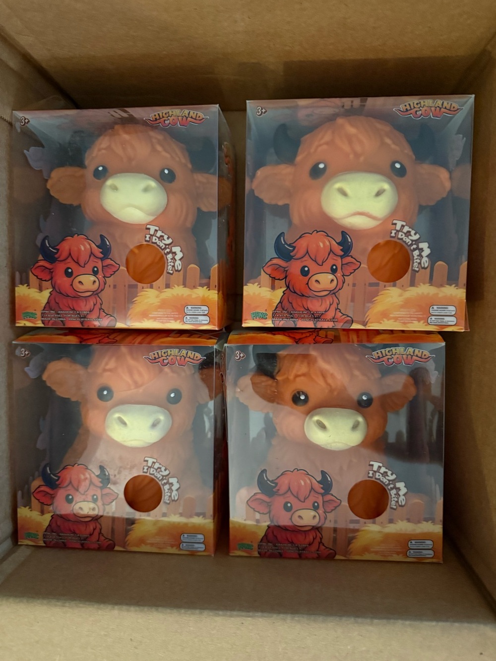 PPNC Highland Cow - Squishy Plush Toy - Brown